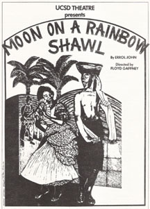 moon on a rainbow shawl